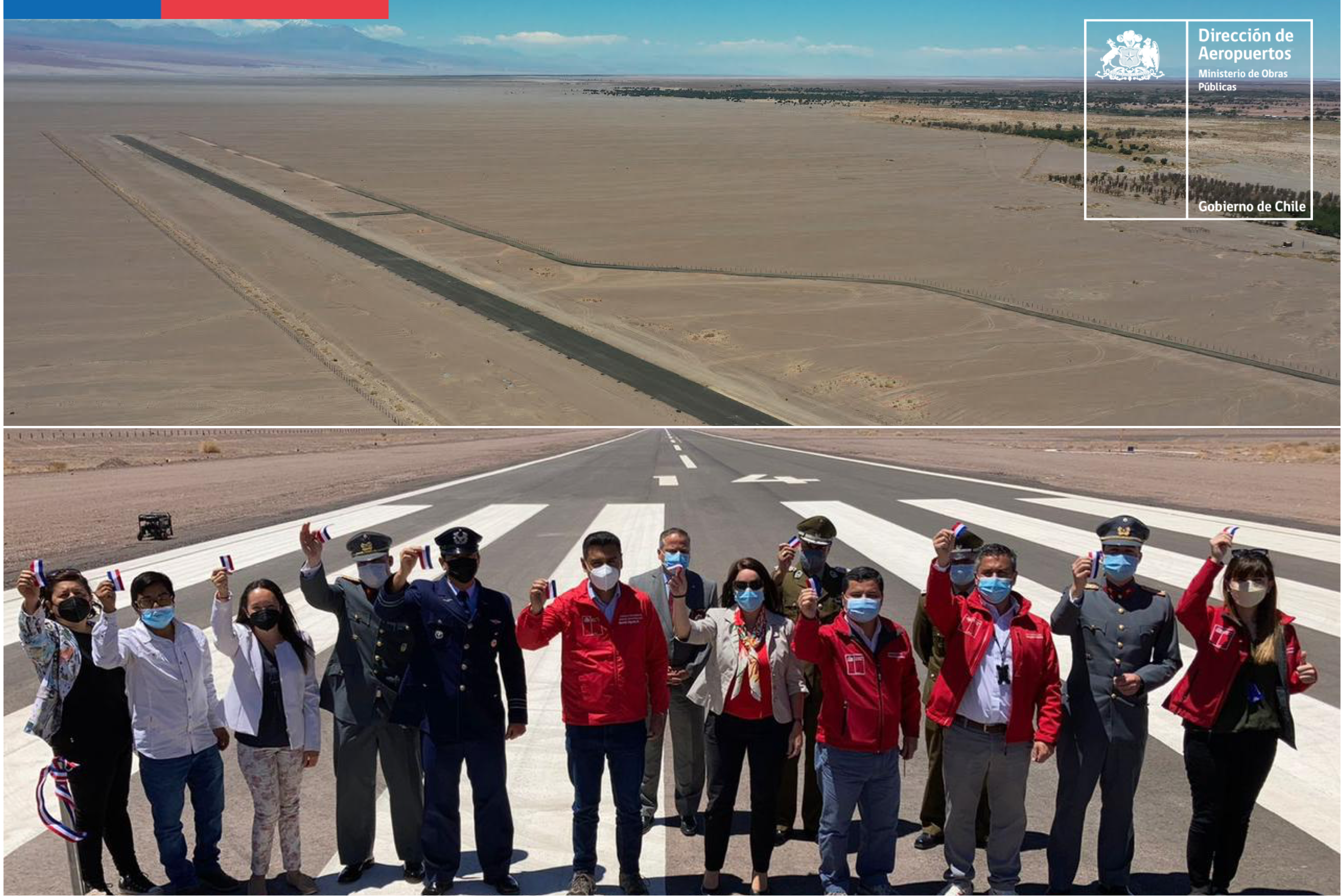 Región de Antofagasta: Completa renovación de la pista y otras estructuras del aeródromo de San Pedro de Atacama mejora la conectividad de las comunidades altiplánicas