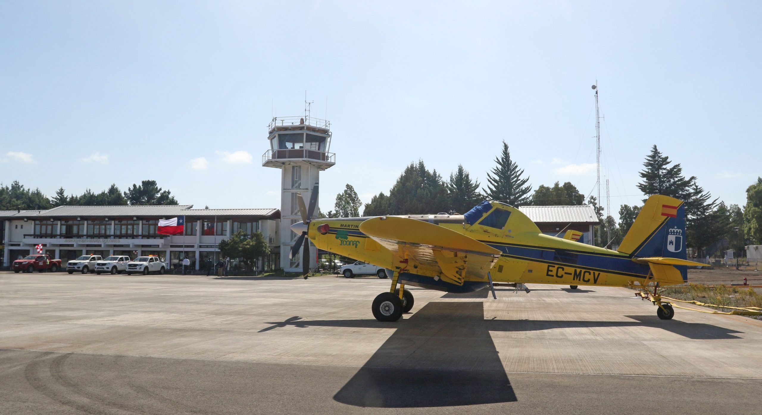 Avión Conaf en María Dolores 2022