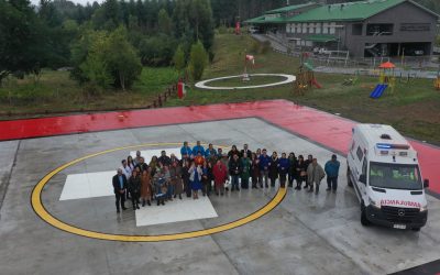 Inauguran punto de posada para helicópteros en hospital intercultural de Misión San Juan