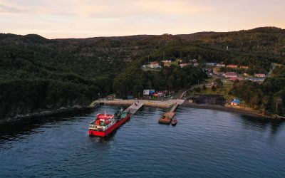 Dirección de Aeropuertos construye punto de posada de helicópteros en el pueblo más austral del mundo