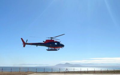 MOP inició construcción de punto de posada para helicópteros en Chungungo