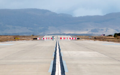 Región de Aysén: Ministro Arrau supervisó construcción de nuevo aeropuerto Balmaceda, donde la Dirección de Aeropuertos ejecuta obras para subir estándar operativo
